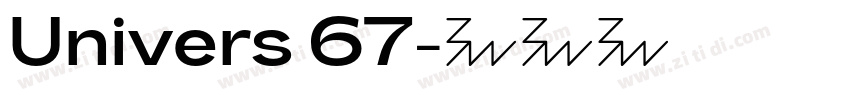 Univers 67字体转换